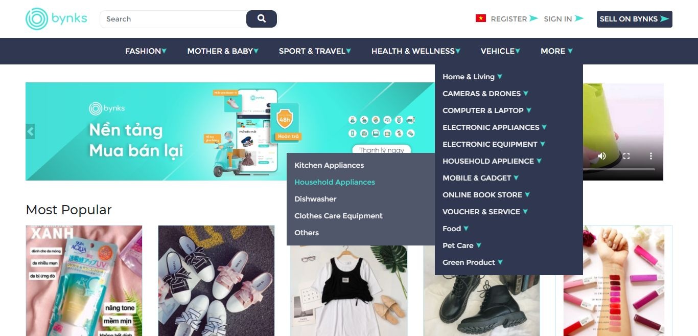 Bynks eCommerce - Web & PWA